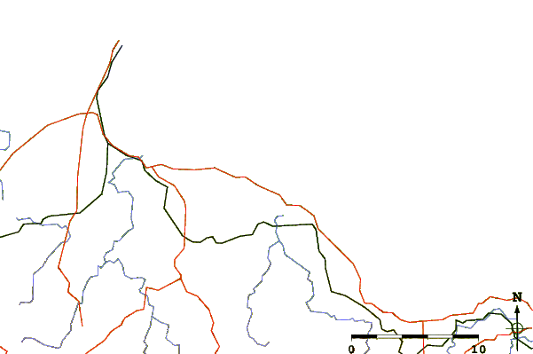 Routes et rivières à proximité Mini Bluff