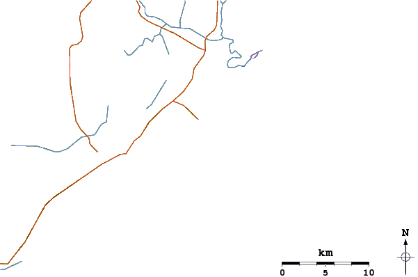 Routes et rivières à proximité Molhes de Mampituba