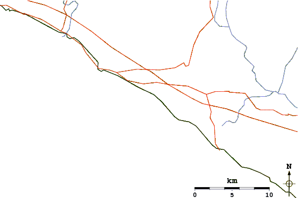 Routes et rivières à proximité Moneglia or La Secca