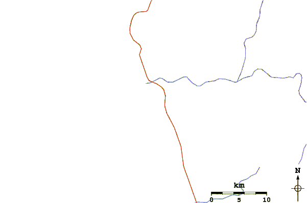 Routes et rivières à proximité Montanita