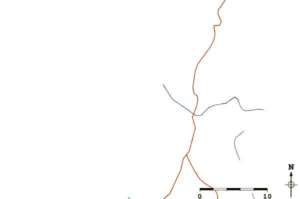 Routes et rivières à proximité Monte Clerigo