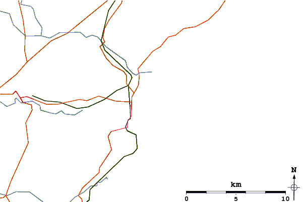 Routes et rivières à proximité Montrose