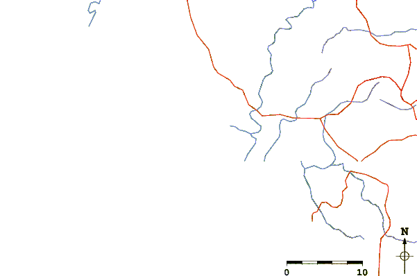 Routes et rivières à proximité Morro Negrito - Rivermouth