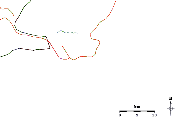 Routes et rivières à proximité Morro do Maluf