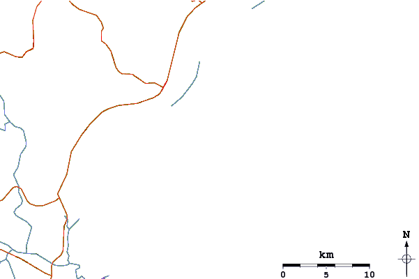 Routes et rivières à proximité Morros dos Conventos