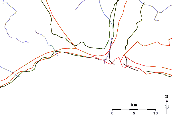 Routes et rivières à proximité Multido (Genoa)