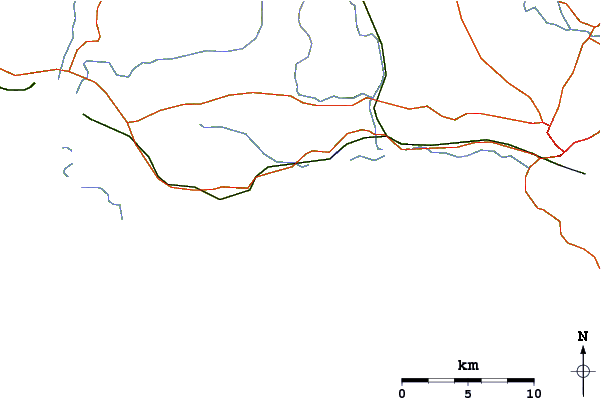 Routes et rivières à proximité Mutton Bird Beach