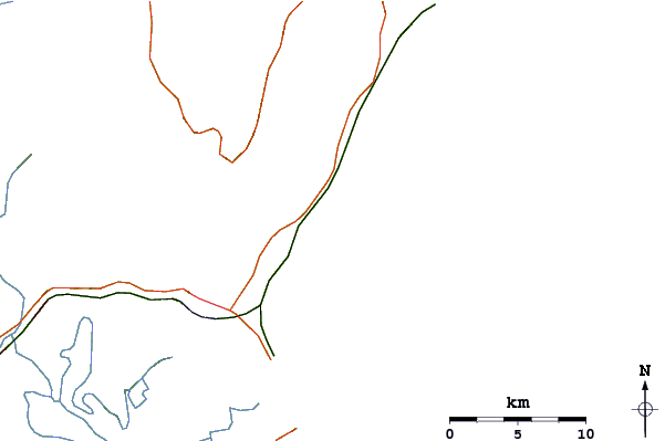 Routes et rivières à proximité Mystos