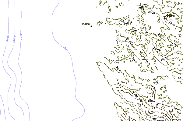 Littoral autour Navarro Rivermouth