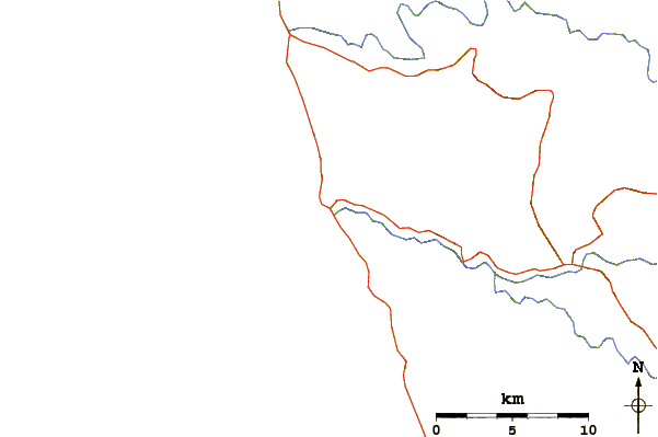 Routes et rivières à proximité Navarro Rivermouth