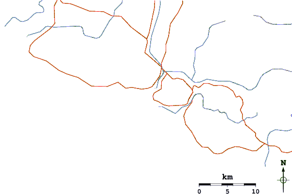 Routes et rivières à proximité Nera Rivermouth