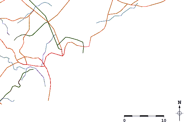 Routes et rivières à proximité Newcastle - The Wedge