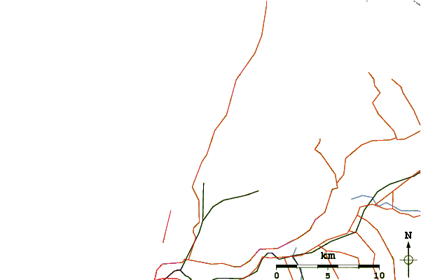 Routes et rivières à proximité Nine Mile