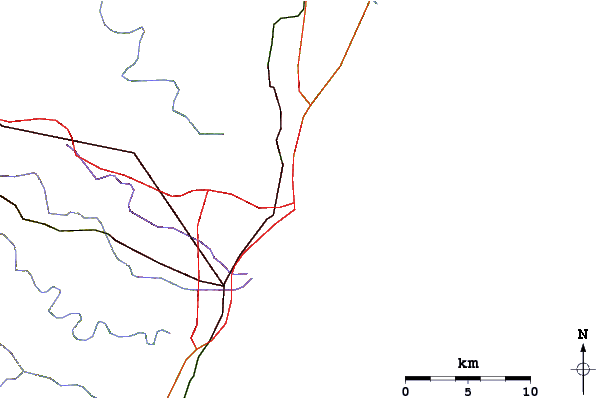 Routes et rivières à proximité North Beach