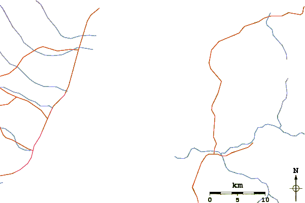 Routes et rivières à proximité Northern Rights