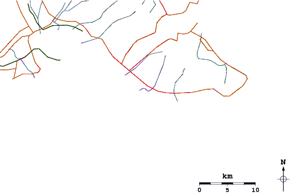 Routes et rivières à proximité Number Fours
