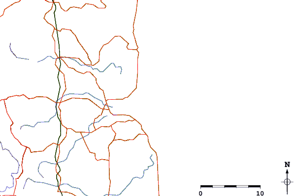Routes et rivières à proximité Old Woman Island - North Side
