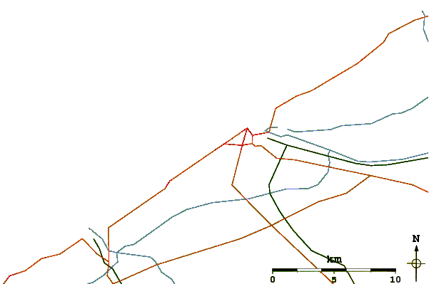 Routes et rivières à proximité Ollies Point