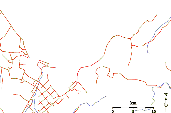 Routes et rivières à proximité Outer Cut
