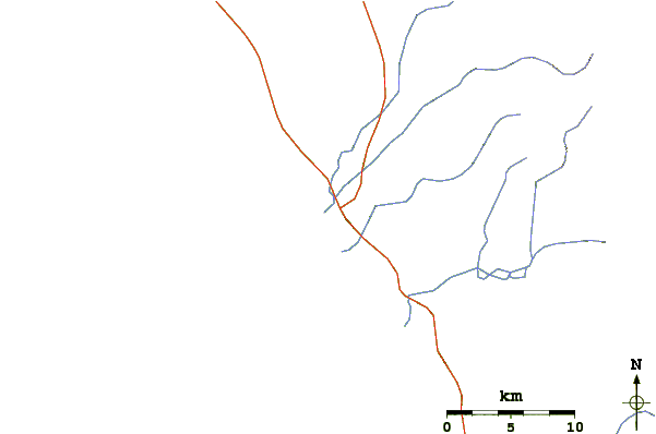 Routes et rivières à proximité Palm Beach (Todos Santos)