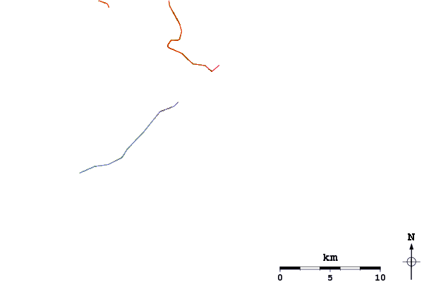Routes et rivières à proximité Paradise Beach (Thassos)