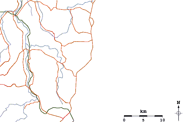 Routes et rivières à proximité Park Beach