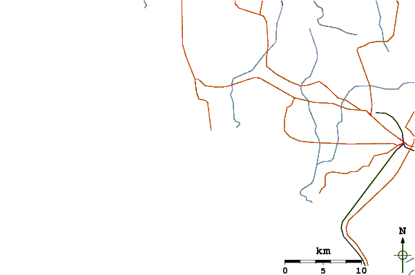 Routes et rivières à proximité Paso Caballo