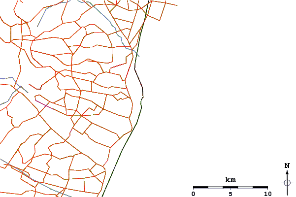 Routes et rivières à proximité Patiti Point