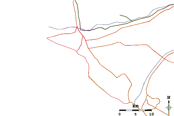 Routes et rivières à proximité Pavos