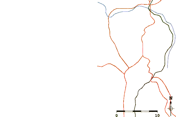 Routes et rivières à proximité Pedra Branca