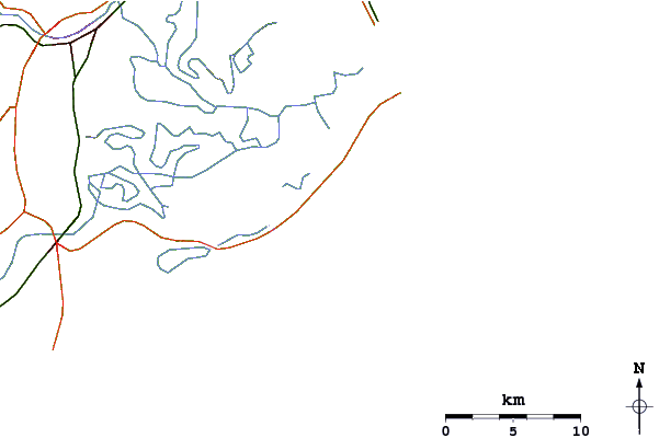 Routes et rivières à proximité Pedra Magra