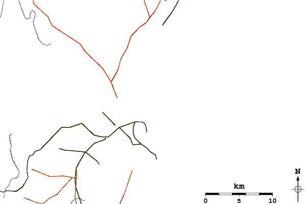 Routes et rivières à proximité Peggys