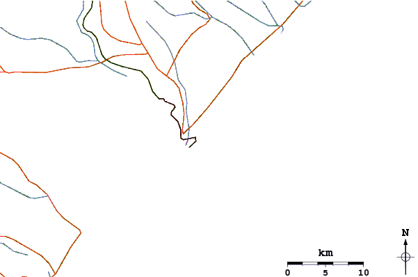 Routes et rivières à proximité Pico da Barra