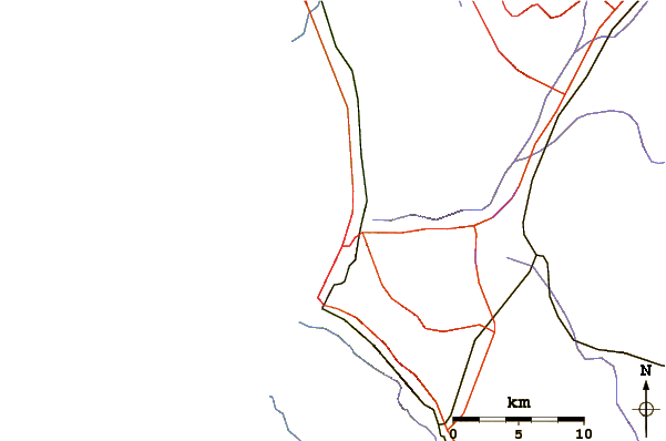 Routes et rivières à proximité Piedra del Lobo