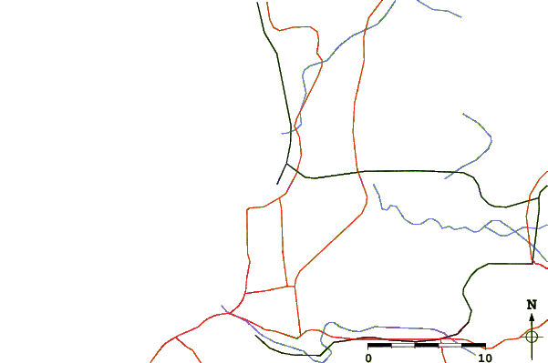 Routes et rivières à proximité Playa Amarilla