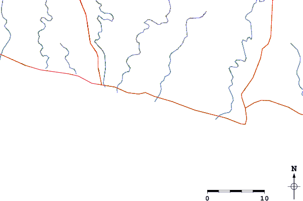 Routes et rivières à proximité Playa Azul