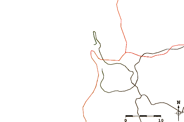 Routes et rivières à proximité Playa Brava