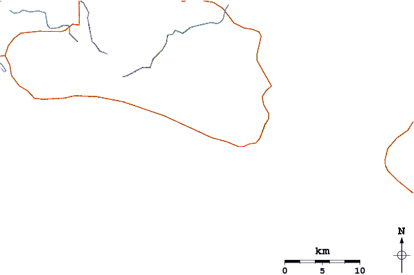 Routes et rivières à proximité Playa Carate
