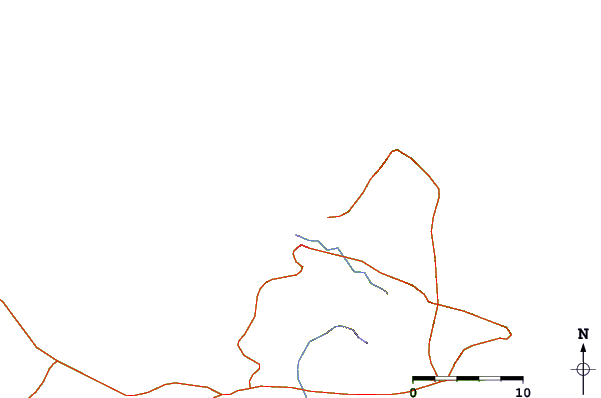 Routes et rivières à proximité Playa Caribe