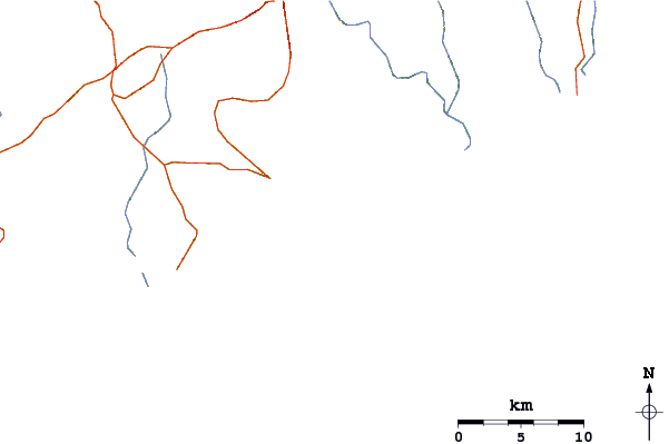 Routes et rivières à proximité Playa Chahue