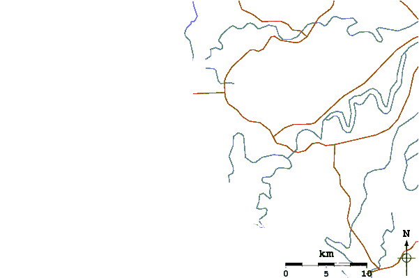 Routes et rivières à proximité Playa Los Corchos