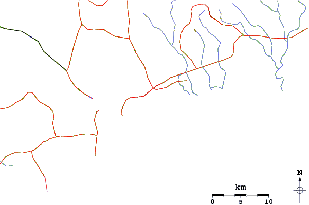 Routes et rivières à proximité Playa Mojon