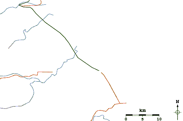 Routes et rivières à proximité Playa Negra