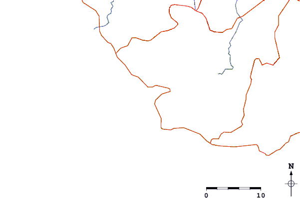 Routes et rivières à proximité Playa Pelada