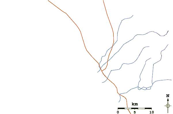 Routes et rivières à proximité Playa San Pedro