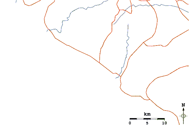 Routes et rivières à proximité Playa Sardinas