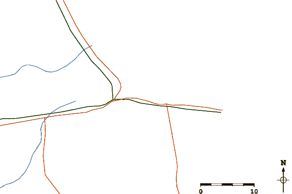 Routes et rivières à proximité Playa Los Cuatro