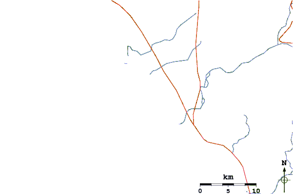Routes et rivières à proximité Playa de Fortuna