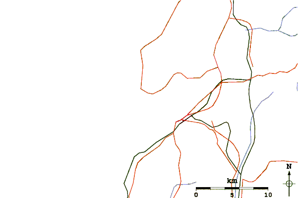 Routes et rivières à proximité Playa de Nerga