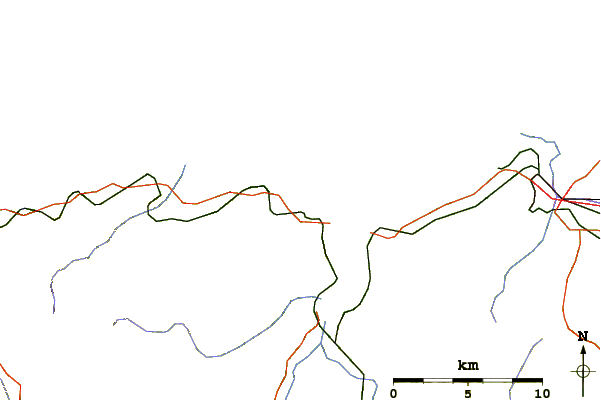 Routes et rivières à proximité Playa de la Atalaya y Cazanera